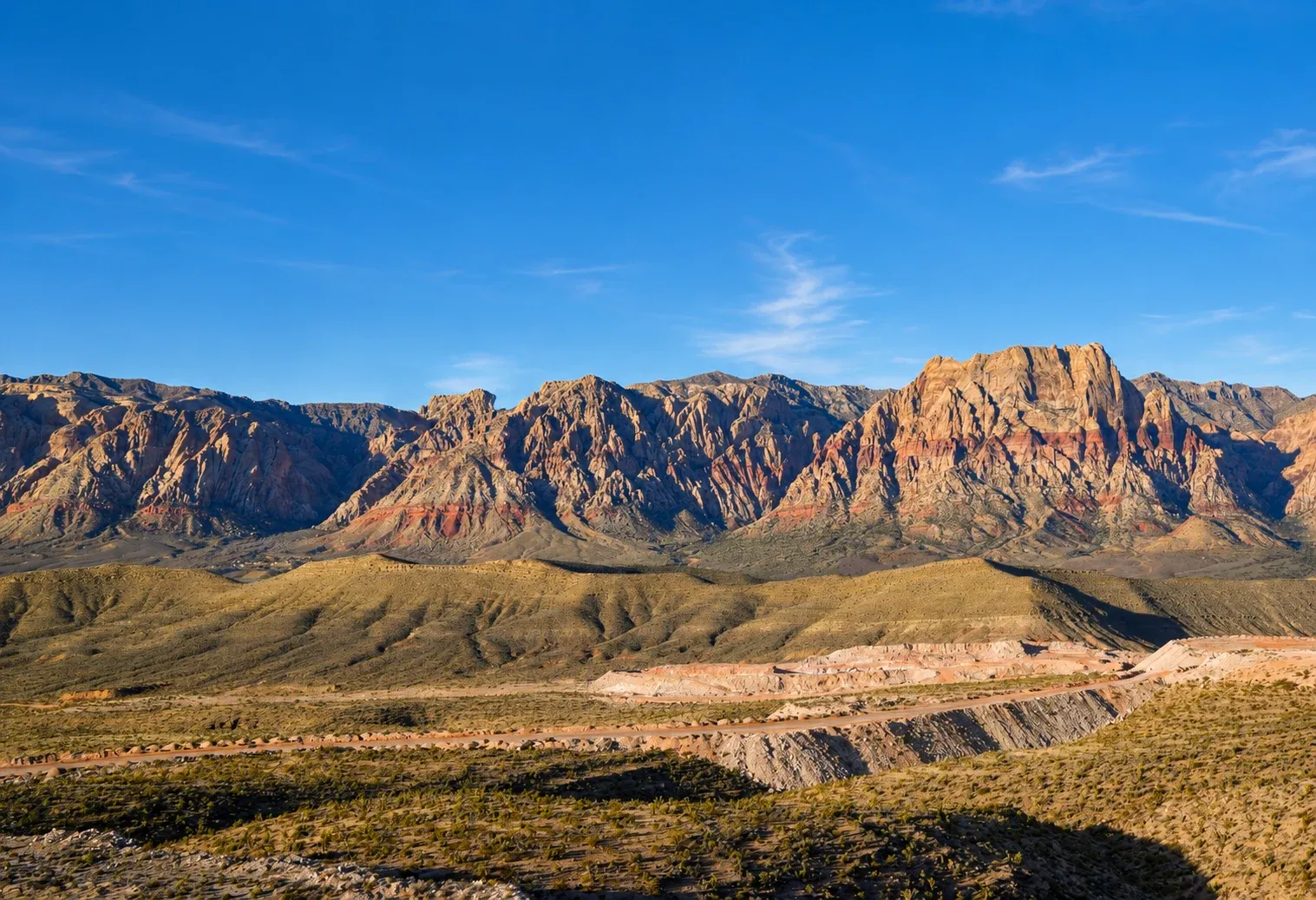 Desert mountain vista